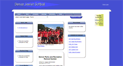 Desktop Screenshot of denverjewishsoftball.org